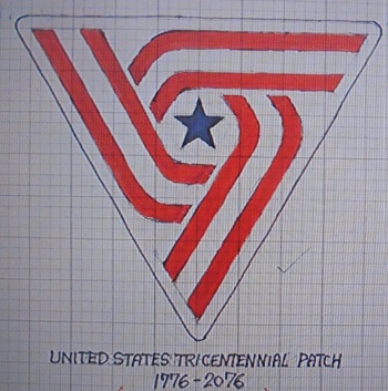 Worn by Brett, this patch commemorates the United States' 300th anniversary. 