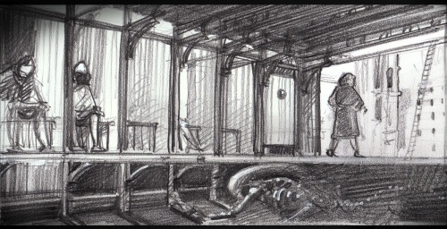 Concept of the Abbey's bathroom.