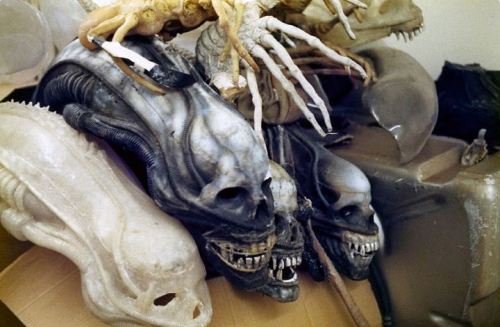The Alien heads. Giger's 