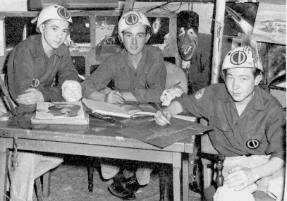 Ron Cobb, far right, in 1954.